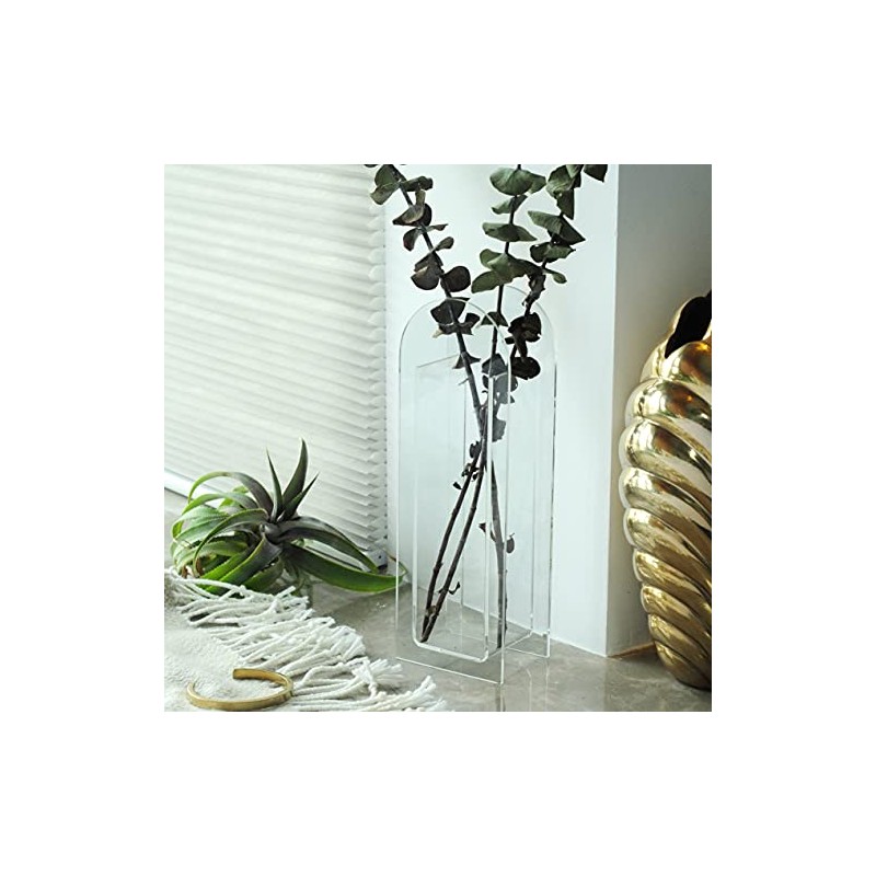 Jarrón acrílico, centros de mesa de boda, decoración del hogar,