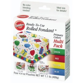 Wilton Primary Colors Fondant, Multi Pack