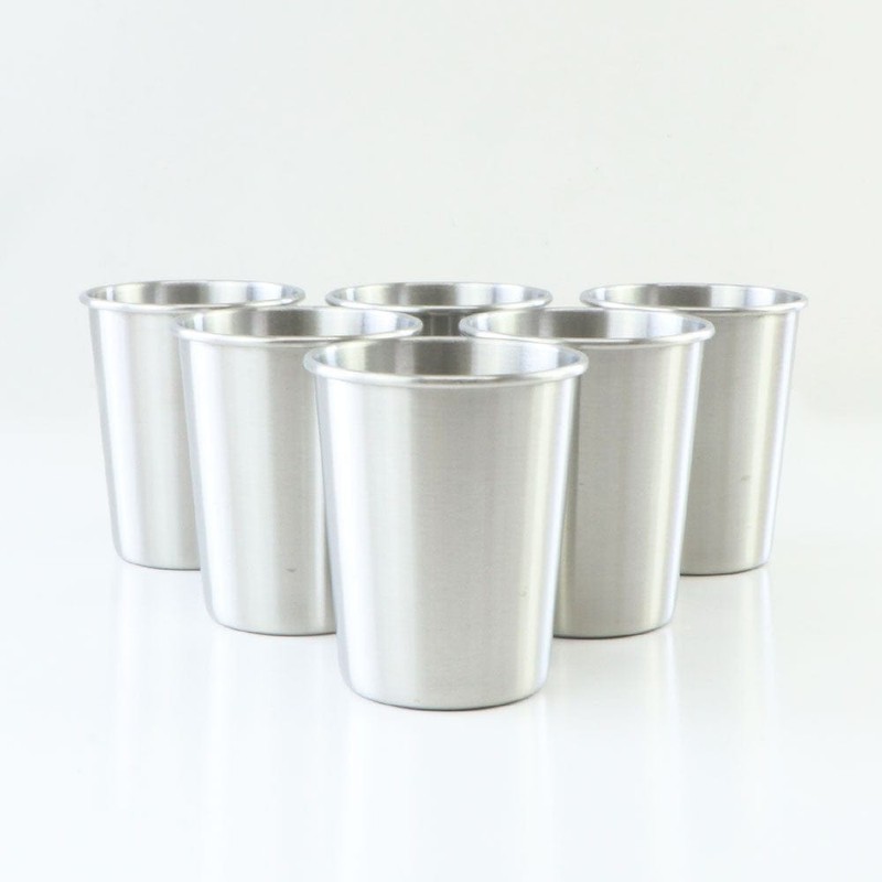 Let's Go Nature'al Stainless Steel Drinking Cups - Set of