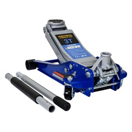 3-Ton Low Profile Floor Jack, Steel Hydraulic Car Jack with Dual Pump, 3.1-18.7 inch Lift Range, Blue