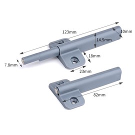 RICHSUM 2 Pack Heavy Duty Push to Open Door Catch with Powerful 48N Spring Release - Ideal for Large Wardrobe Closet, Kitchen Cabinet Door, Furniture Wardrobe Drawer