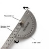 Stainless Steel Protractor 180 Degrees Angle Ruler Finder 140mm Metric