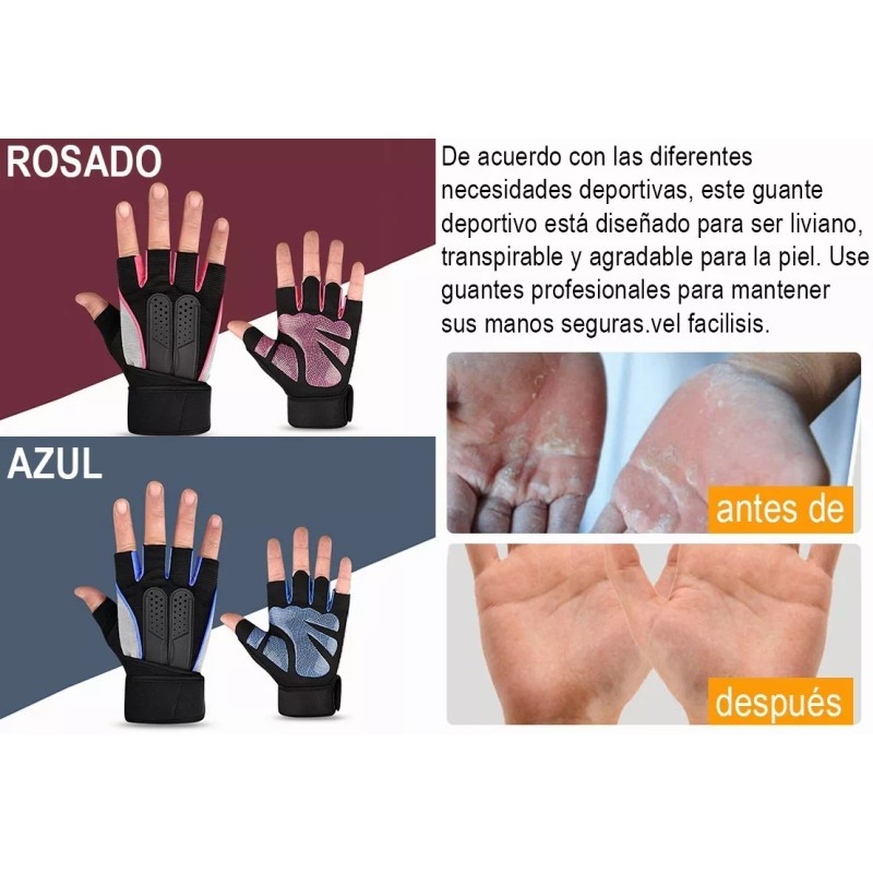 Gomia Guantes Gym Tacticos Az Pesas Crossfit Gimnasio Mujer Hombre