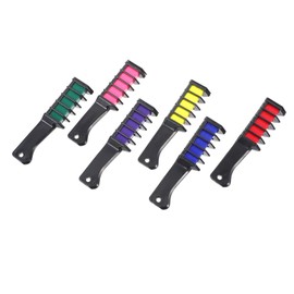 Vaguelly 6pcs Disposable Temporary Hair Dye Combs Multicolor Hair Coloring Tools for Quick and Use Vibrant Colors Durable and Easy to Clean Random Color
