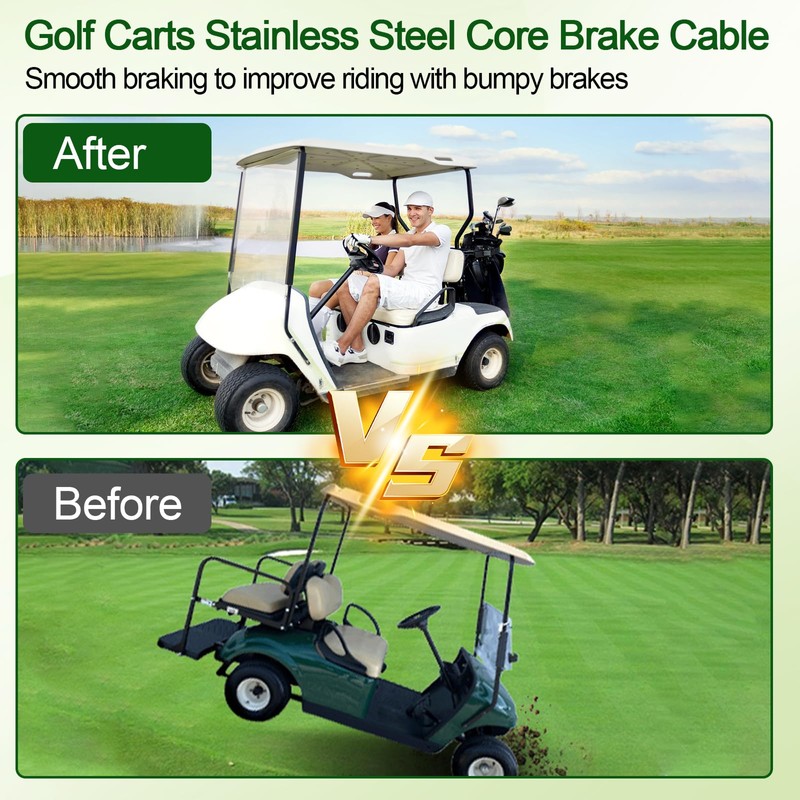 VQQLII Golf Cart Brake Cable Kit for EZGO TXT 1994