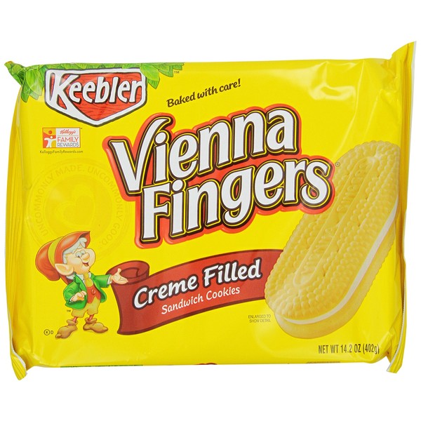 Keebler Vienna Fingers Original Cookies, 14.2-ounce (Pack of 6)
