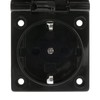 BeMatik Flush-Mounted Socket IP44 with Black Cap Screws