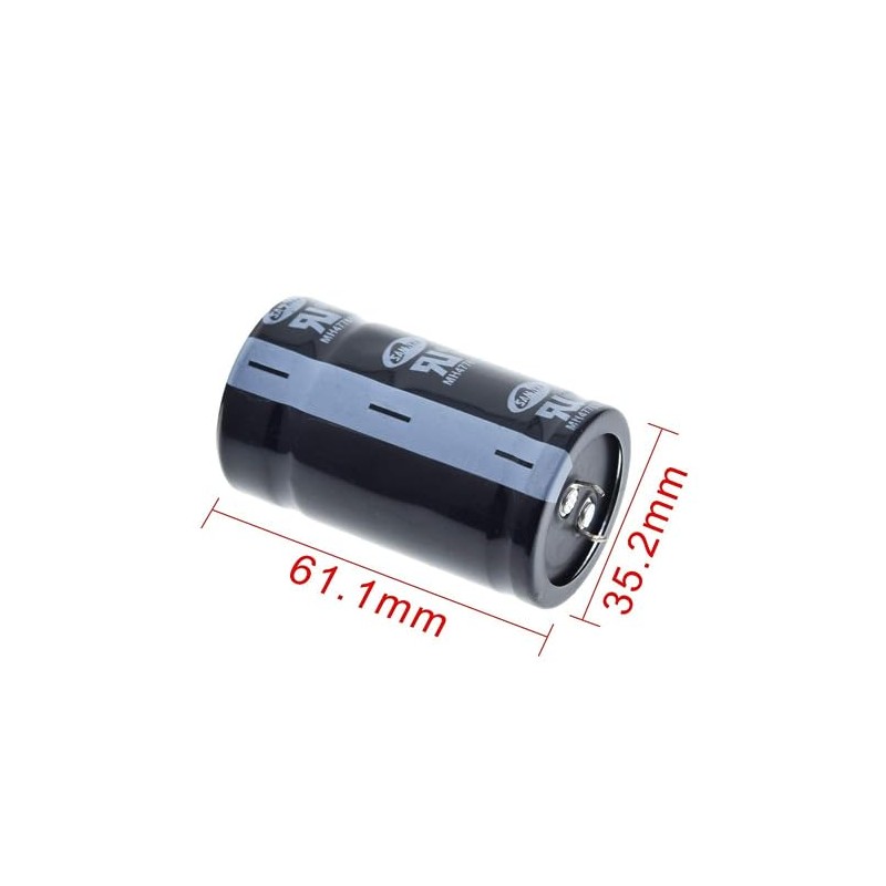 TOKERU 2Pcs 500F 2.7V Round Through-Hole Mount Super Capacitor, Drops