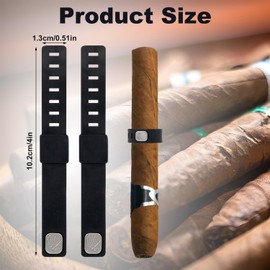 BOXOB 2pcs Magnetic Cigar Holder for Golf Cart, Portable Cigar Magnet Holder Hands-Free Secure & Adjustable Accessories Tool for Men Golfing Fishing Grilling Sporting & Outdoor Use