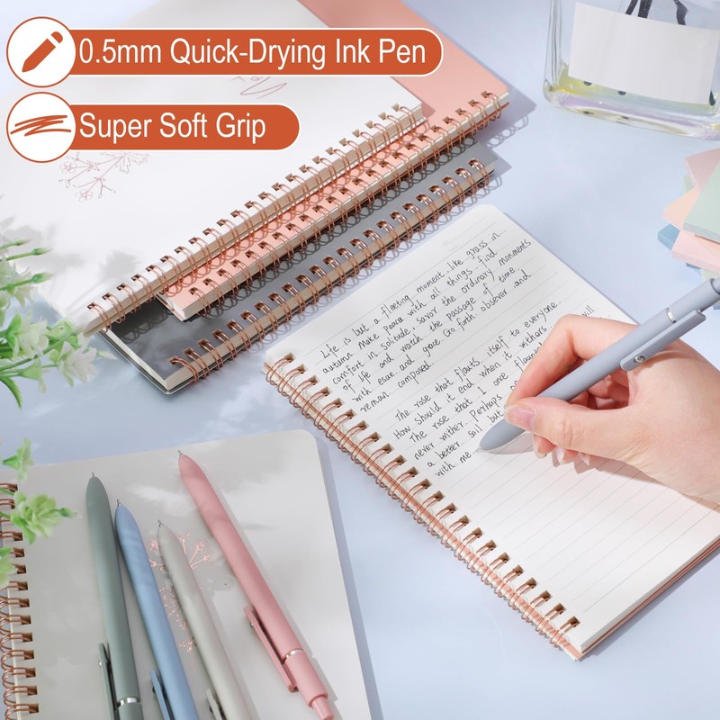 Fuutreo Aesthetic Notebook Sets Teacher Appreciation Gifts 3 Pcs Spiral