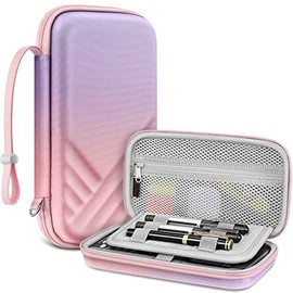 Fintie Graphing Calculator Carrying Case for Texas Instruments TI-Nspire CX II CAS/Tl-Nspire-CX-ll, TI-84 Plus CE/TI-84 Plus Color Graphing Calculators - with Mesh Pockets, Pen Slots (Pink)