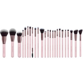 Beauty Creations Set De Brochas Pretty And Perfect 24 Piezas Con Estuche Color Rosa