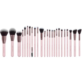 Beauty Creations Set De Brochas Pretty And Perfect 24 Piezas Con Estuche Color Rosa