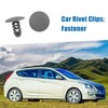 A ABSOPRO Rivets 8mm Fender Trunk Fastener Clip Plastic Gray(Set