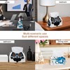 2 Pack Tissue Box Cover Holder, Blue Owl Head Rectangle