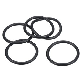 PATIKIL Nitrile Rubber O-Rings 58mm OD 48mm ID 5mm Width, 5 Pcs Metric Sealing Gasket for Faucet Plumbing Automotive Repair, Black