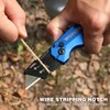 WORKPRO Folding Utility Knife, Heavy Duty Metal, Quick Open Botton