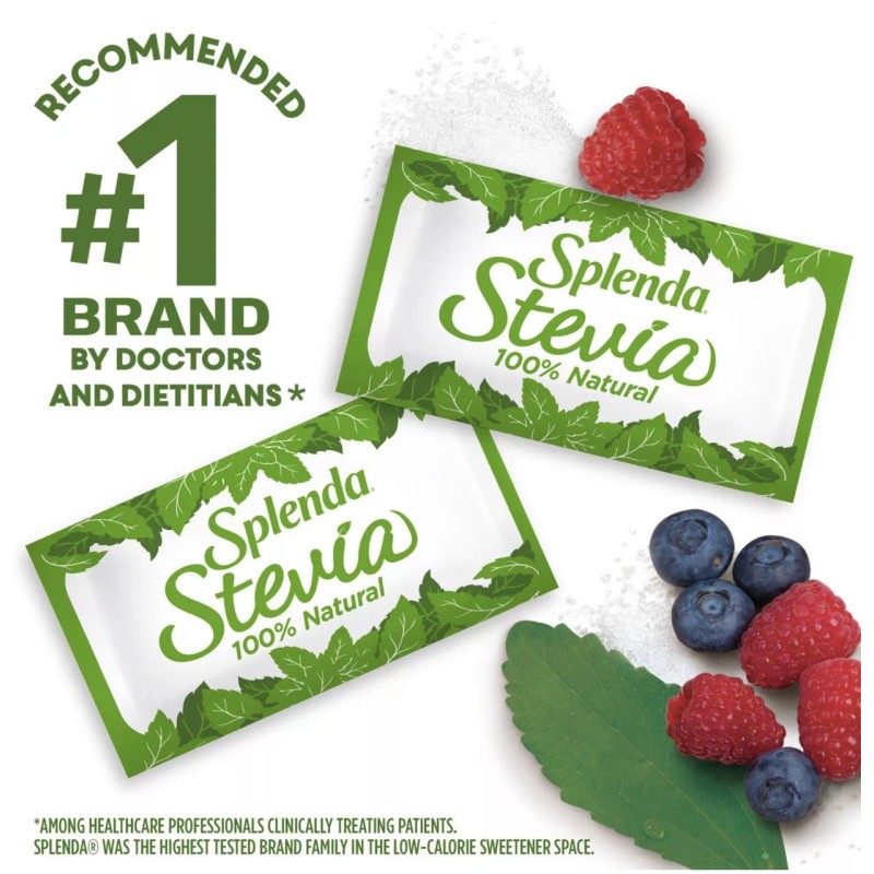 SPLENDA Naturals No Calorie Stevia Sweetener Single-Serve 500 Packets ~35.27oz.