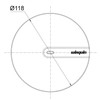 Wirquin 30723383 ABS Slim+ Dome for Drain Fittings Chrome-Plated