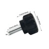 10 Pieces M4 x 10 mm Carbon Steel Threaded Knurled