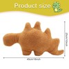 SAVITA Chicken Nugget Pillow Stuffed Toy, 17.7inch Cute Dino Nugget