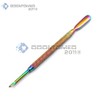 Multi Color Rainbow Cuticle Trimmer with Cuticle Pusher Cuticle Remover