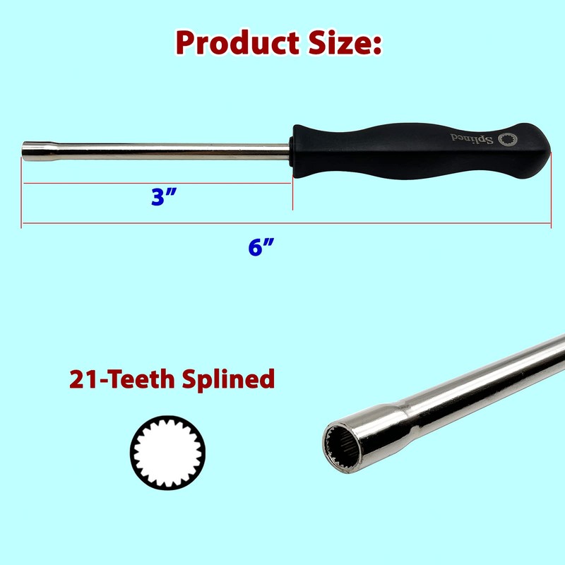 LETAYAR 2 Pieces Carburetor Carb Adjustment Screwdriver 21-Teeth Splined Adjusting