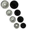SPARES2GO (Non Universal) Oven Cooker Hob Gas Burner Crown & Flame Cap Kit for Candy (Small, 2 Medium & Large, 55mm - 100mm)