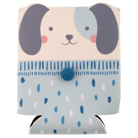 Karma, Can Sleeve for Beer & Soda Insulated Neoprene Cover, Pom Pom Accent Can Cooler, Dog