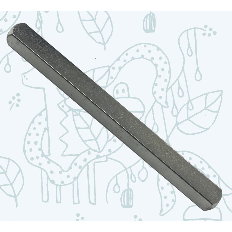 8mm x 80mm Solid Steel Spindle Bar for Door UPVC