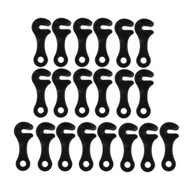 Perfeclan Pack of 20 Replacement Tent Guy Line Rope Tensioner Hooks, Tent Rope Tensioner Outdoor Tent Accessories, Cord Tensioner Wind Rope Buckle Tent Tensioner for Camping, Hiking, Picnic,