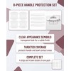 RAMGLYO Car Door Handle Protection Film, Pack of 8 Transparent