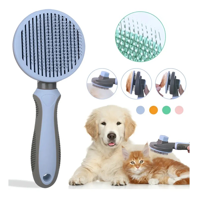 Cepillo Peine Deslanador Perro Gato Para Quita Pelo 2 En