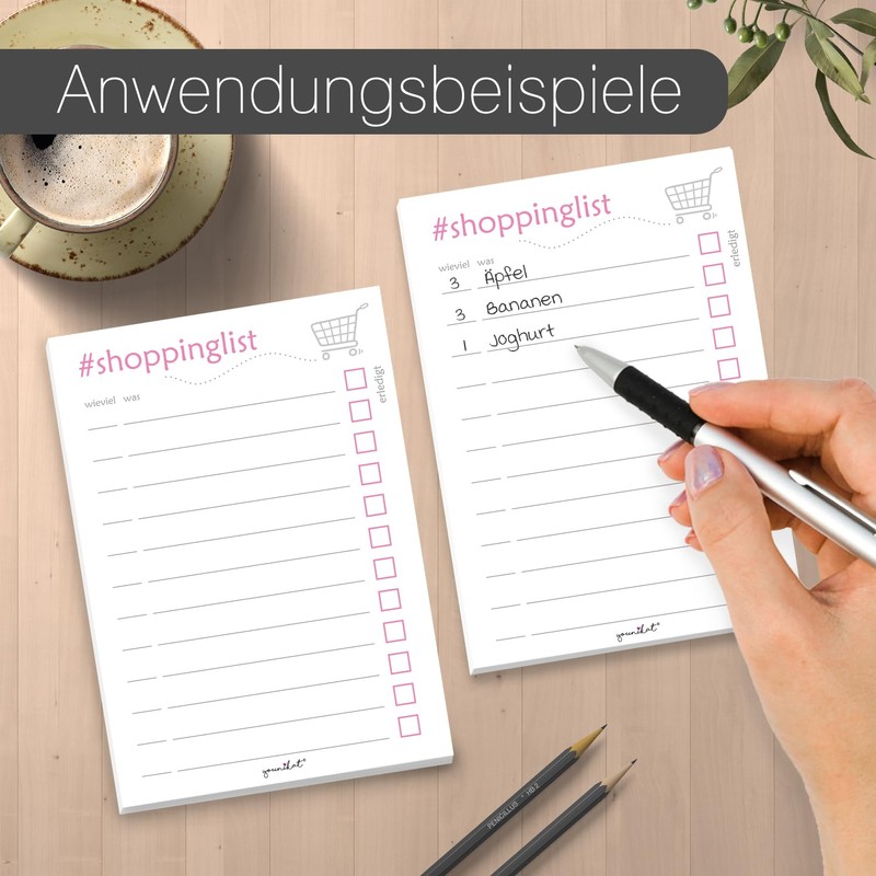 2 Shopping List Notepads