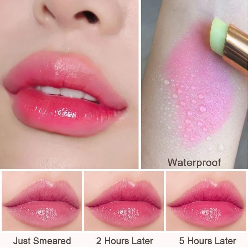 LIANGNISHI Color Changing Lipstick, Temperature Changing Lipstick, Jelly Lipstick, Moisturizing,