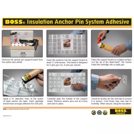 BOSS 180 Multi Seal Insulation Anchor Pin System Adhesive 10.3 oz. tube (1 Tube)