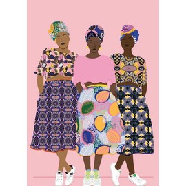 Pack of 3: Postcard A6 +++ JUNIQE by modern times +++ GRLZ BAND +++ JUNIQE © WALLAERT, Céleste