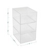 Martha Stewart Brody Desktop Storage Organizer, Stack and Slide Plastic
