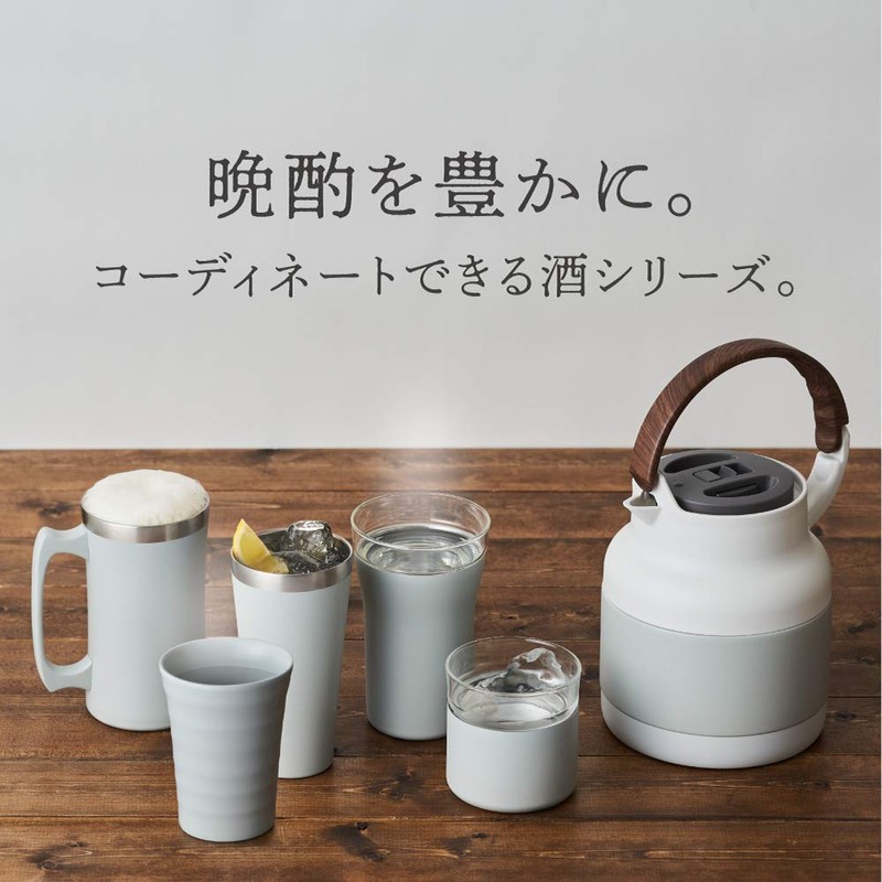 Doshisha DNHT-300WH Tumbler, 10.1 fl oz (300 ml), Drinking Goro,