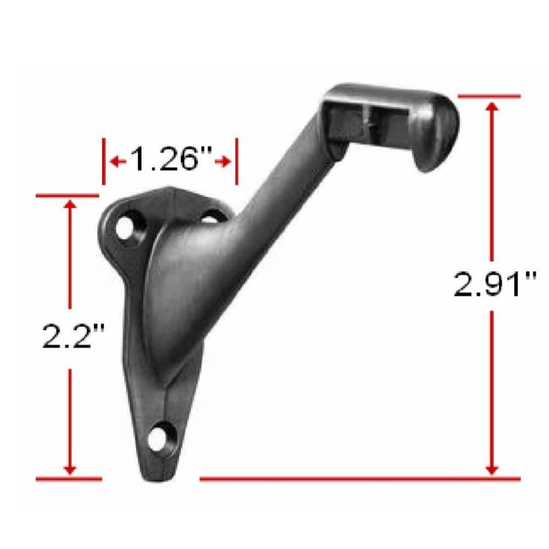 Design House 202978 Standard Hand Rail Bracket, Oil Rubbed Bronze