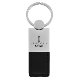 Lincoln MKZ Duo Rectangular Leather Key Chain (Black)