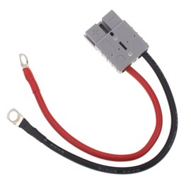 Bumbesti 8AWG Electric Forklift Charging Plug Cable 50A Battery Quick Jumper Cable Connector O-Type Terminal to for Anderson SB-50 Connector Cable