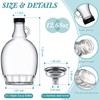 Hoolerry 24 Pack Glass Maple Syrup Bottles with 4 Stainless