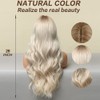 Esmee Light Blonde Wig with Brown Roots for Women Synthetic