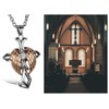 JewelryWe Men's Women's Necklace Cross Choker, Pendant Top Head Combination