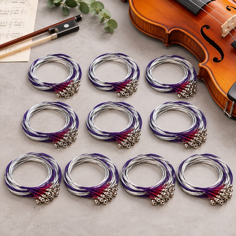 10 Sets Violin Strings for 4/4 & 3/4 Violins –