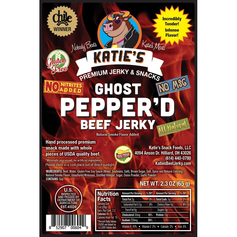 Katie's Beef Jerky - Super Spicy Variety Pack (Pack of