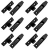 12 Set Black False Front Cabinet Clips Adjustable l Bracket