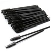 Samcos Disposable Eyelash Brushes 100pcs Eyebrow Brushes Screw Brushes for