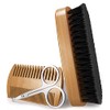 Timotech Kit de peine, cepillo y tijeras para cabello, barba